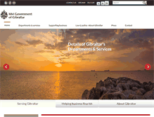 Tablet Screenshot of gibraltar.gov.gi